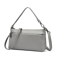Sac à bandoulière en cuir véritable pour femme, style bureau, simple et élégant, pour les trajets quotidiens, sac à main pour femme