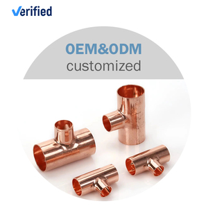 Nhà Máy Tùy Chỉnh Tee Phụ Kiện Bề Mặt Mịn T Hình Dạng Ống Đồng Kích Thước 1/2 \ "Để 4 \" Đa-Kích Thước Tùy Chọn - Product Image 3