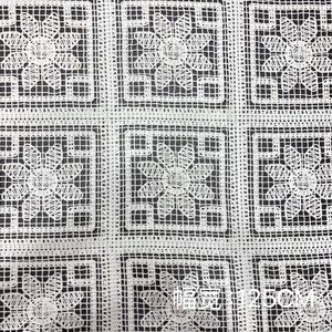 Sữa lụa nóng bán hình vuông Polyester Vải ren hình học thân thiện với môi Warp dệt kim lưới cho ngành may mặc thời trang sử dụng - Product Image 4