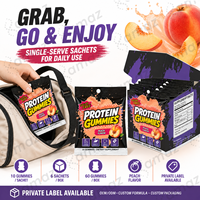 Eiwit Gummies met Eiwit Private Label Suiker Vrij Gummy Supplement OEM Aangepaste Smaak Fabrikant