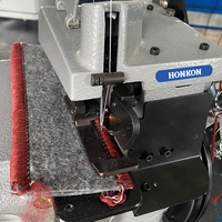 HONKON Vente flash HK-2502 Machine à coudre industrielle pour surjet de tapis 5,5 mm max. Épaisseur de couture