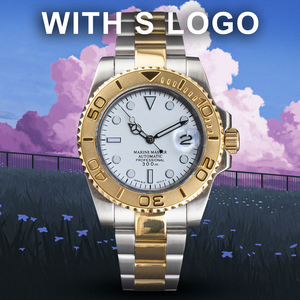 Reloj para Hombre con Movimiento NH35, Caja de 40 mm, Cristal de Zafiro Verde Luminoso, Esfera Blanca, Manecillas Azules, Relojes de Pulsera Mecánicos Automáticos - Product Image 2