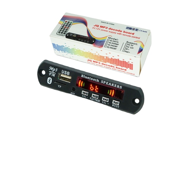 5.0 2*3W Subwoofer Speaker Power Amplifier Board 12v5v MP3 Decoder Board Car FM Radio Module Support TF