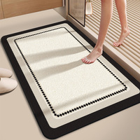 Tapis de bain luxueux en fausse fourrure douce et moelleuse, antidérapants, pour un intérieur de salle de bain élégant