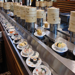 Ventas directas de fábrica del sistema de cinta transportadora de <span class=keywords><strong>sushi</strong></span> completamente automático que funciona sin problemas - Product Image 1