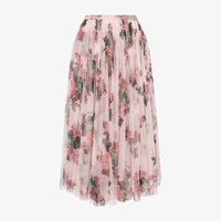 Usine Nouvelle Arrivée Haute Qualité Personnalisé 100% Polyester Longuette Tulle Fleur Imprimer Volants Midi Jupe