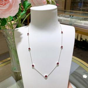 Collares de Joyería Fina Personalizados Unisex con Cadenas de Moissanita de Silicona Redonda Creada en Laboratorio, a la Última Moda - Product Image 5