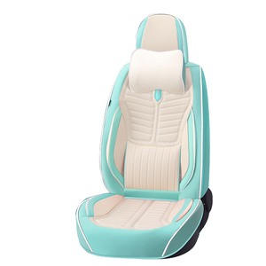 360 housses de siège de voiture en <span class=keywords><strong>cuir</strong></span> PVC tout compris 7 housses de siège de voiture taille universelle ensemble complet Deluxe - Product Image 3