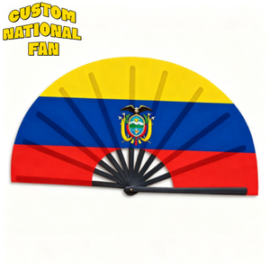 Abanicos Plegables Personalizados con la Bandera Nacional de Venezuela, Diseño Plegable, Venta al por Mayor para Partidos Deportivos y Celebraciones Patrióticas - Product Image 1
