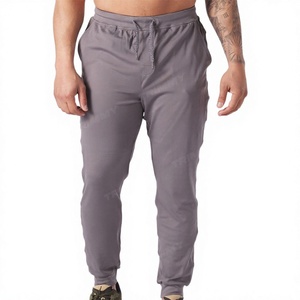 Pantalon décontracté pour homme 100 % polyester, mi-lourd, coupe large, avec cordon de serrage, taille élastique, couleur unie, respirant, écologique, séchage rapide - Product Image 4