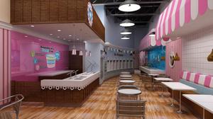 Gelateria Rosa Intenso |   Decorazione per Negozio di Gelato al Dettaglio |   Stile alla Moda per Yogurt Gelato - Product Image 3