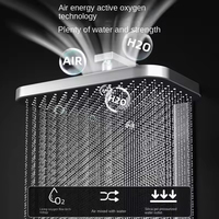 Ensemble de douche thermostatique intelligent 2026 avec fonction musique |   Gris anthracite brossé, entièrement en laiton |   Bluetooth 5.3 Son 360° Jet Coloré Ambiant
