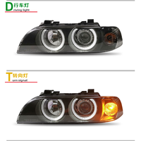 Phares à LED pour BMW Série 5 E39 1998 à 2003, lentille en verre de phare, xénon