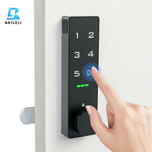 Đen cảm ứng kỹ thuật số <span class=keywords><strong>b</strong></span>àn phím Keyless mật khẩu khóa cho phòng tập thể dục Locker cửa ra vào - Product Image 1