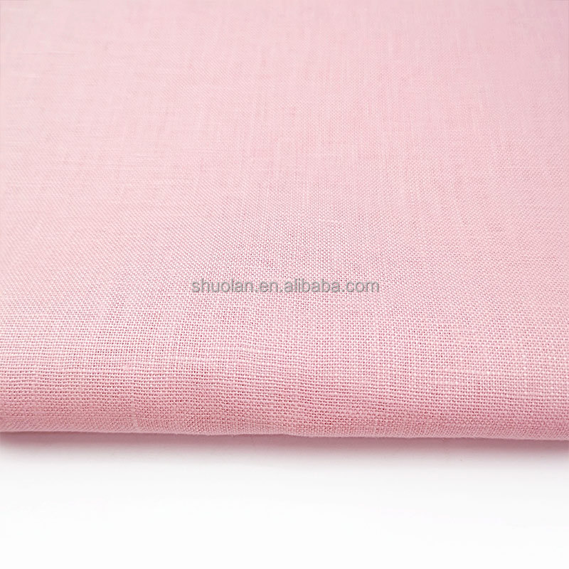 New Design Linen Cotton Plain Woven