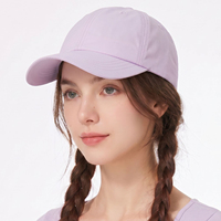 Casquettes à 6 panneaux avec logo brodé à la main, 100% polyester, fermeture à boucle métallique standard, avec logo personnalisé