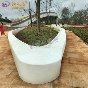 New Magic Stone Custom Garden Flower Bed 3Cm Thick Curved <b>Cement</b> Tree Pit Outdoor Landscape Engineering - Product Image 1