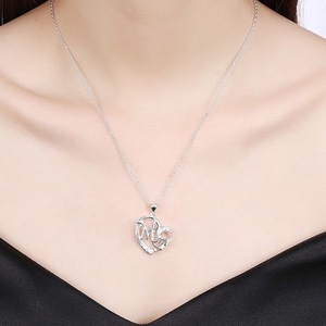Collar del Día DE LA MADRE moda mamá carta amor collar encantos diamante carta colgante collar joyería el mejor regalo <span class=keywords><strong>para</strong></span> la madre - Product Image 4