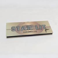 Palette de fards à paupières en papier artistique de qualité supérieure, couleur or rose, avec paillettes, logo personnalisé en relief, palette de maquillage magnétique vide avec miroir intégré