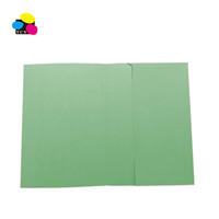 Gran calidad verde brillante A4 tamaño personalizado expansión de cartón cartera