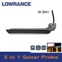 Nouveau détecteur de poissons Lowrance Hds-12 Live avec imagerie 3-en-1, transpondeur de transom, C-map, accessoires pour bateaux Lowrance