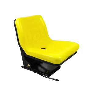 Asiento de respaldo amarillo para tractores agrícolas