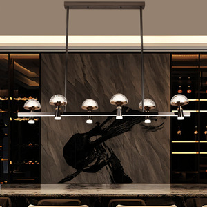 Lustre nordique de luxe pour salle à manger/salon, en <span class=keywords><strong>fer</strong></span> <span class=keywords><strong>forgé</strong></span> et aluminium, LED blanc chaud, protection des yeux, type <span class=keywords><strong>suspension</strong></span>, <span class=keywords><strong>noir</strong></span>/or - Product Image 4