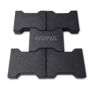 Gạch cao su tái chế Dog Bone cho chuồng ngựa, gạch lát chống trượt, hấp thụ sốc cho đường đi trong công viên - Product Image 5