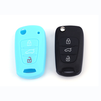 Vente flash, coque de protection de clé de voiture en silicone colorée et bon marché, coque de clé de voiture de remplacement