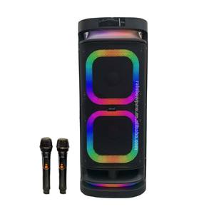 <span class=keywords><strong>Altavoz</strong></span> Portátil Karaoke Kts-1991 con Luz RGB, Subwoofer Doble de 10 Pulgadas, <span class=keywords><strong>Altavoz</strong></span> para Fiestas con <span class=keywords><strong>USB</strong></span>, TF, MP3, Micrófonos Inalámbricos - Product Image 1
