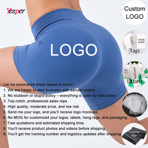 Shorts <span class=keywords><strong>de</strong></span> Gym Taille Basse Personnalisés pour Femmes et Leggings <span class=keywords><strong>de</strong></span> Sport en Élasthanne avec Motif Imprimé, Leggings <span class=keywords><strong>de</strong></span> Yoga Galbant Effet Scrunch - Product Image 1