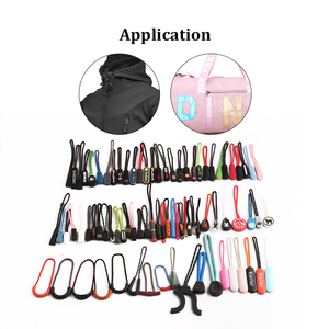Deslizadores de cremallera de silicona de plástico al por mayor, de goma suave, elegantes, para bricolaje de prendas, con bloqueo automático, sin níquel, tamaño personalizado, patrón de mariposa - Product Image 2