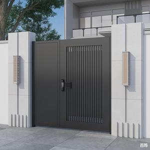Puerta Corredera Plegable Eléctrica <span class=keywords><strong>de</strong></span> Acero Inoxidable y Aleación <span class=keywords><strong>de</strong></span> Aluminio con Puerta Doble para Patio y Valla - Product Image 4