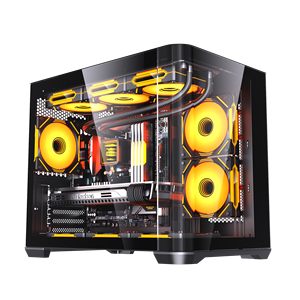 LOVINGCOOL 2027 Gabinetes de <span class=keywords><strong>PC</strong></span> para Juegos ARGB de Alta Calidad, Chasis de <span class=keywords><strong>PC</strong></span> de Escritorio con Cristal Acrílico Curvo, Torres de Computadora Populares, Gabinete para CPU - Product Image 3