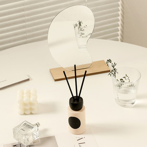 Groothandel Indoor Verse Lucht Olie Aromatherapie Met Houten Stoppers Glazen Flessen Riet Rotan Diffusers Etherische Olie Aromatherapie - Product Image 3