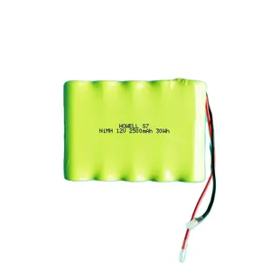 12 в nimh аккумуляторная батарея AA nimh Легкий Вес 1200 мАч 1500 мАч 2200 мАч 12 в перезаряжаемые батареи 2500 мАч - Product Image 1