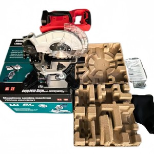 <span class=keywords><strong>Scie</strong></span> circulaire électrique à batterie au lithium 21V pour la coupe de l'aluminium et du bois, <span class=keywords><strong>scie</strong></span> à onglet industrielle multifonctionnelle - Product Image 4