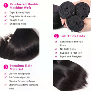 Mèches de <span class=keywords><strong>Cheveux</strong></span> Humains Lisses Baguette <span class=keywords><strong>Remy</strong></span>, <span class=keywords><strong>Cheveux</strong></span> Vietnamiens à Tisser, Extensions de <span class=keywords><strong>Cheveux</strong></span> <span class=keywords><strong>Remy</strong></span>, Couleur Naturelle - Product Image 3