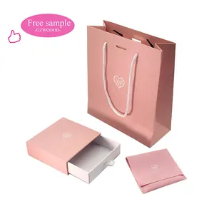 Caja de regalo de terciopelo de embalaje de lujo personalizada para embalaje de joyería Cajas de Regalo pequeñas para embalaje de joyería caja de papel de flores