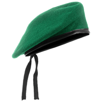 Béret en laine / Béret / Boina avec garniture en cuir, logo personnalisé, vente en gros, béret unisexe, OEM ODM, bérets doux, chauds et tendance