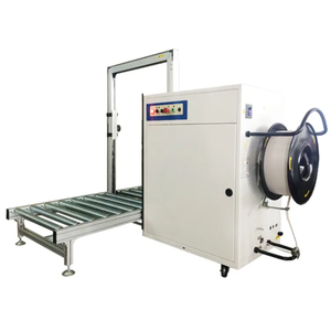 Máquina <span class=keywords><strong>flejadora</strong></span> automática de arco grande para flejado de palés con cinta de plástico PP, <span class=keywords><strong>Transpack</strong></span>, con cinta de transporte - Product Image 1
