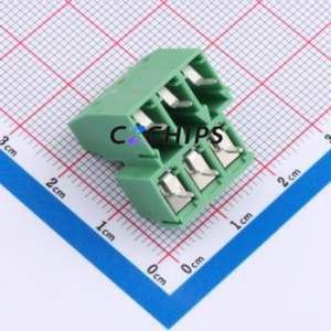 1726066 Screw Terminal Block Through hole Component (THT),P=5.08mm Connector 5.08mm Green Through Hole 6P - Product Image 2