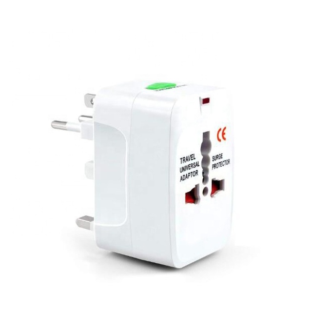 Cantell Copper Universal Travel Adapter 2500W 110-250V Self Grounding Multi AC Power Converter International Plug