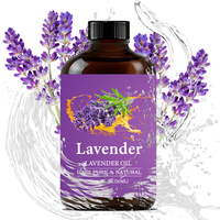 100% diffuseur de plantes naturelles huile de lavande essentielle biologique odeur douce aromathérapie pure dans des bouteilles simples de 30ml/60/120ml