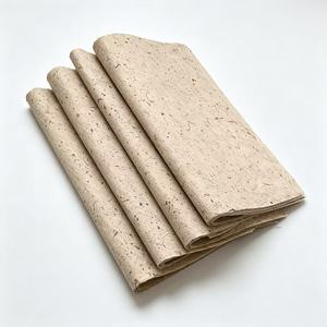 Natural <b>Handmade</b> Mulberry Bark <b>Paper</b> With Rough Textured Surface For Floral Bouquet Wrapping And Luxury Gift Box Packaging - Product Image 1