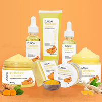 Kit Facial Curcuma Anti-Âge et Anti-Acné, Soins Éclaircissants Taches Brunes, Marque Blanche