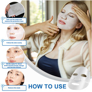 Özel LOGO kore kolajen maskesi Anti aging kaldırma sıkılaştırıcı C vitamini hidrojel Vegan yüz maskesi - Product Image 3