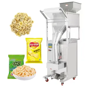 Banana chips packaging machine supplier sale automatic weighing and feeding sachet bag packing machine