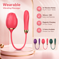 Premium Tragbares U-förmiges Massagegerät mit Doppelkopf-Vibration, Magnetisches Aufladen, Individuelles Logo Möglich