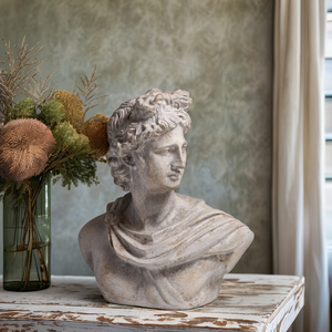 Meilleures ventes : Sculpture en ciment artisanale de luxe rétro et écologique, statue artistique de portrait pour la décoration intérieure, design vintage - Product Image 3